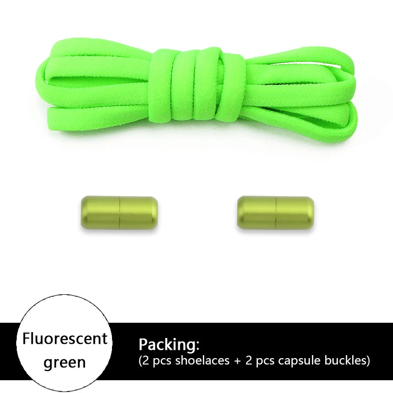 Elastic Shoelaces 21 Color Options No Tie Needed for Sneakers Children and Adults Eye Catching Lazy Shoes Lace Accessories