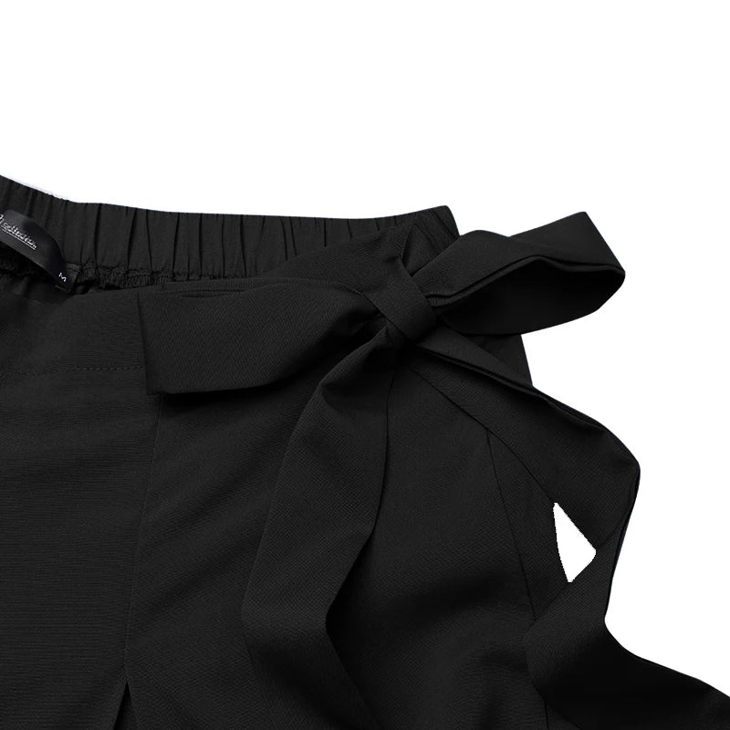 Elegant High Waist Solid Work Trousers ZANZEA Fashion Summer Women Loose Wide Leg Pants Palazzo Oversized Bow Tie Long Pantalon