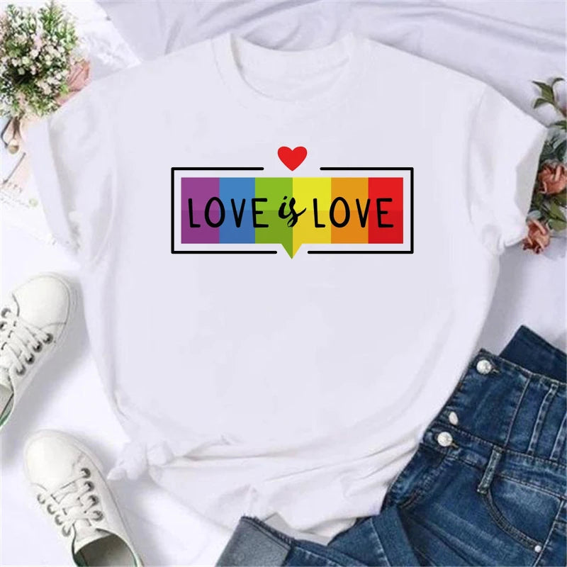 Summer New Fashion Graphic Print Lgbt T Shirts Women Funny Tshirts Casual Short Sleeves Tops Tees Female Unsiex Clothes