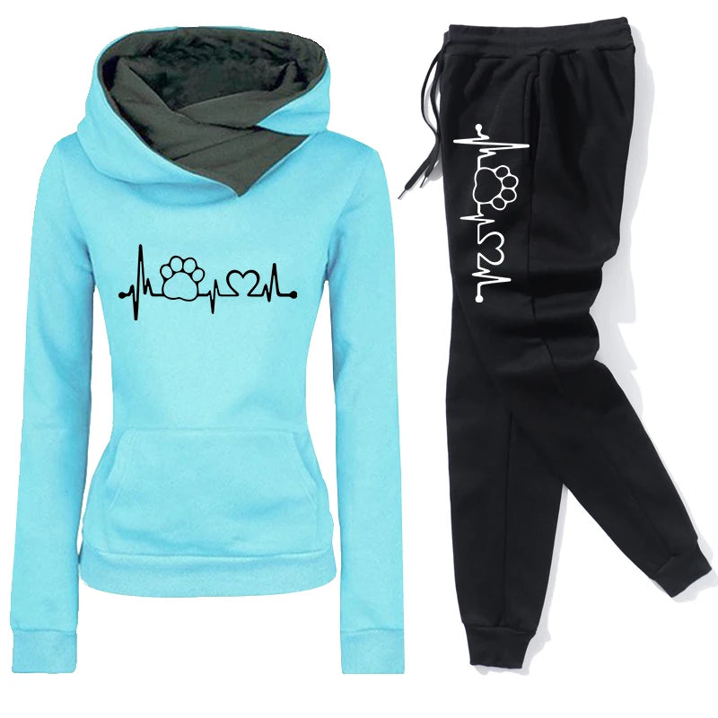 Casual Women's Suit Hot Sales Full Sets Daily Printing Sports Comfortable Gym Fashion High-quality 2024 Jogging Hoodies Outdoors
