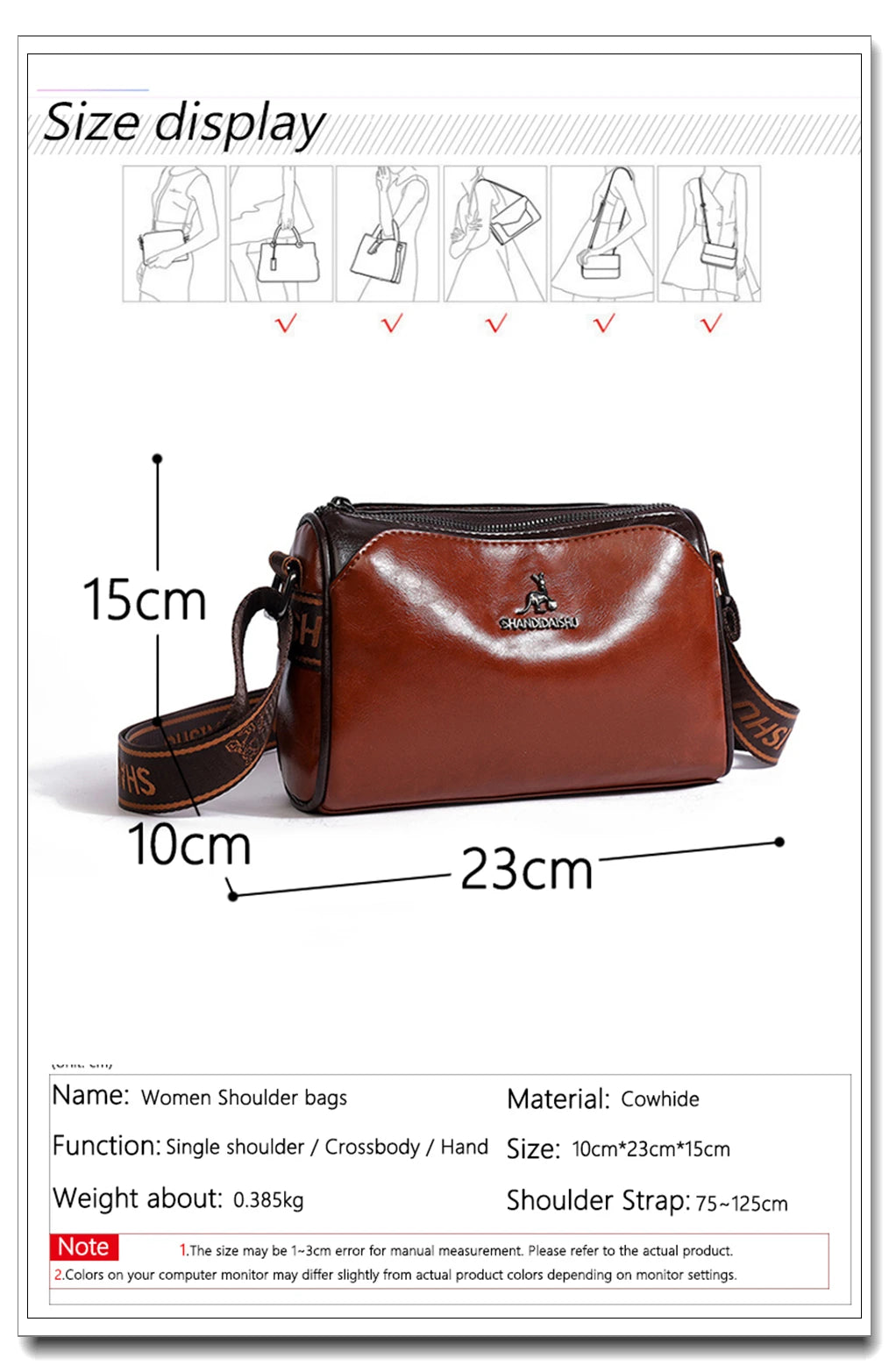 New Fashion Women's Genuine Leather Shoulder Bag Luxury Designer Handbag Brand Crossbody Bolsas For Girl Bags Messenger Bags Sac