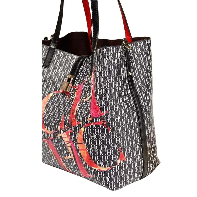 CH Large Capacity Tote High Women's Shoulder Bag Classic Letter Printing Temperament Style High Quality Women's Crossbody Bag