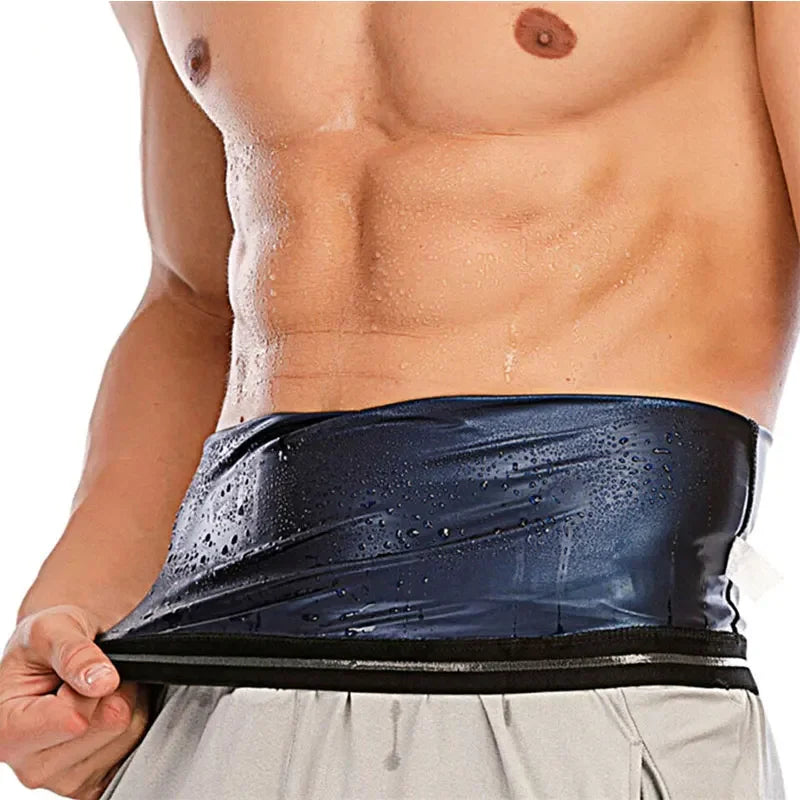 Thermal Sweat Belt Waist Trimmer Sauna Waist Belt Slimming Trainer for Workout Tummy Control Belly Wrap for Weight Loss