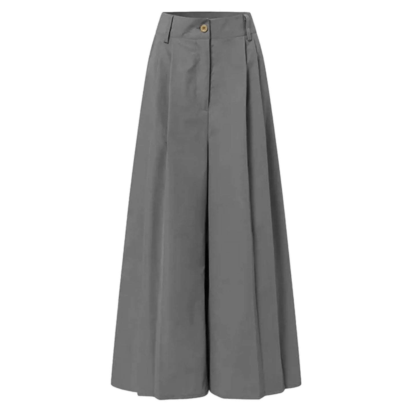 Flared Palazzo Pants For Women Cropped Cotton Linen Comfy Baggy Pants With Pockets Fashion Elegant Party High Waist Trousers