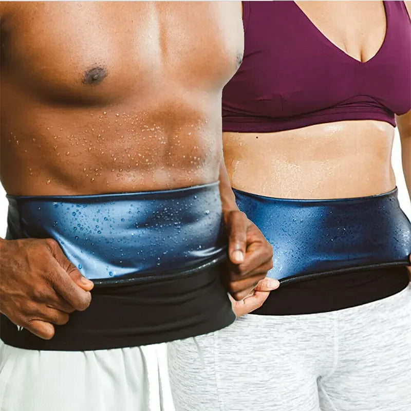 Thermal Sweat Belt Waist Trimmer Sauna Waist Belt Slimming Trainer for Workout Tummy Control Belly Wrap for Weight Loss