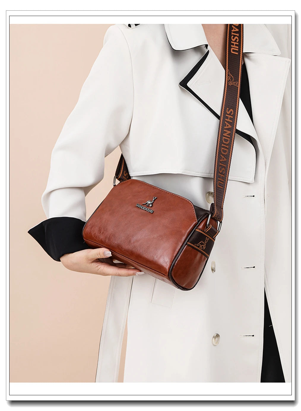 New Fashion Women's Genuine Leather Shoulder Bag Luxury Designer Handbag Brand Crossbody Bolsas For Girl Bags Messenger Bags Sac