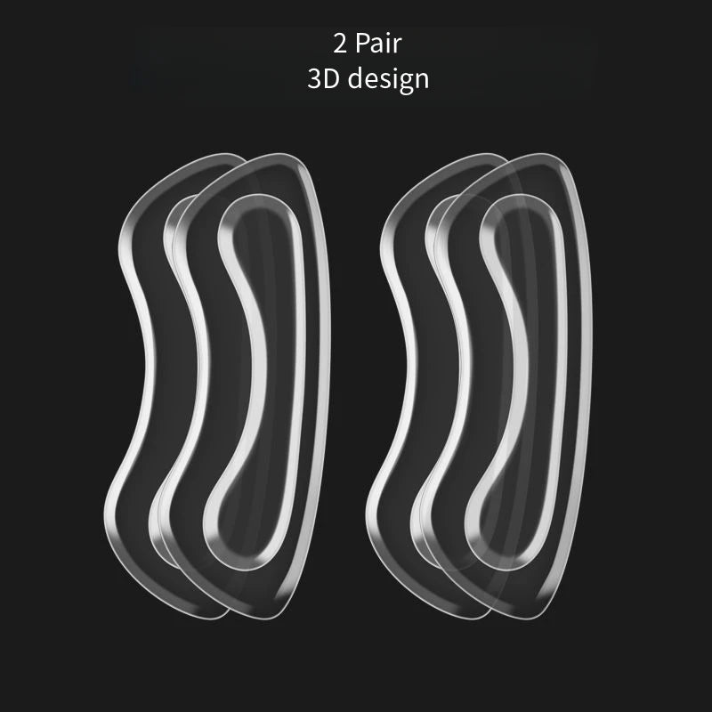 Quality Silicone Heel Protectors Womens Shoes Heel Cushion Foot Care Products Shoe Pads for High Heels Adjustable Size Insoles