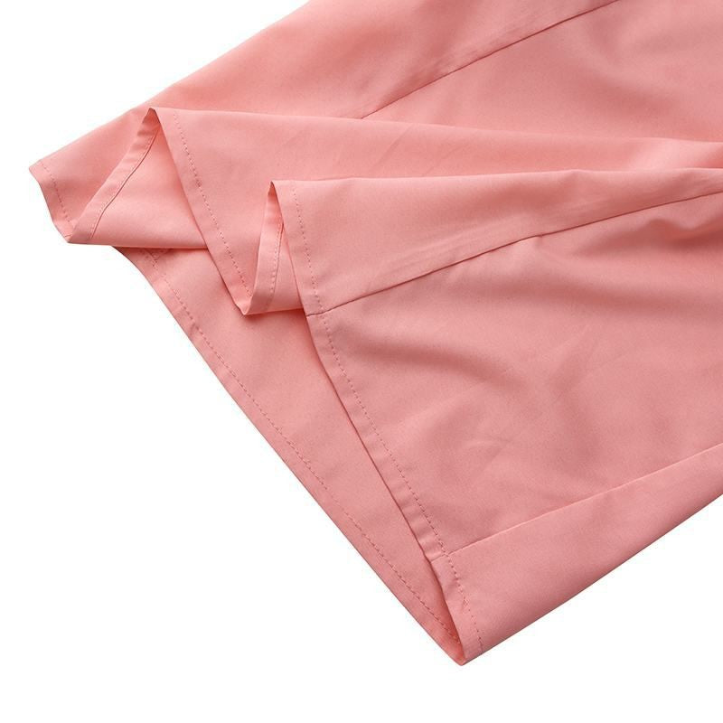Autumn Spring Women'S Wide Leg Pants Elegant High Elastic Waist Solid Culotte Temperament Holiday Skirtpants Pantalones De Mujer