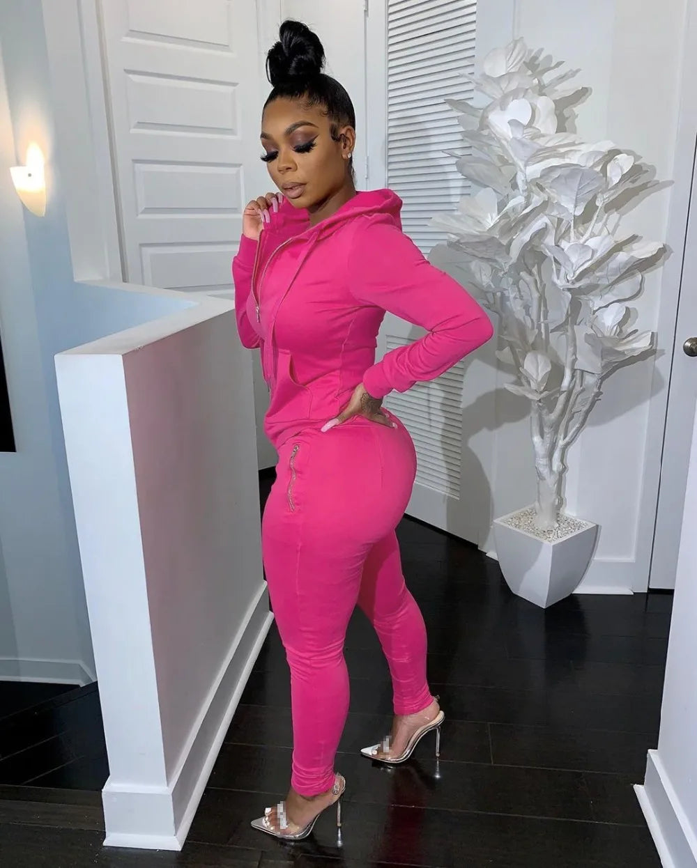 2 piece set women outfits tracksuit long sleeve sweatshirt pants two piece set fall clothes for women hooded outfits wholesale