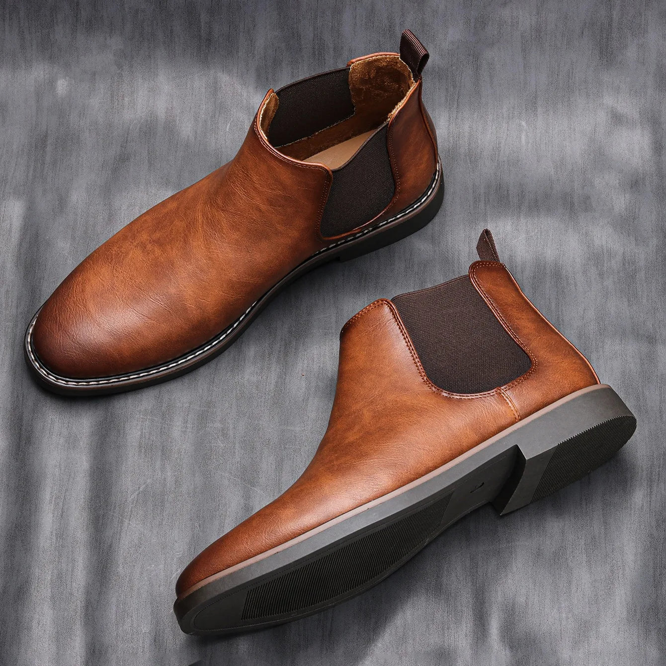 40~46 Men Chelsea Boots Brand Retro Comfortable Fashion Men Boots #KD5241