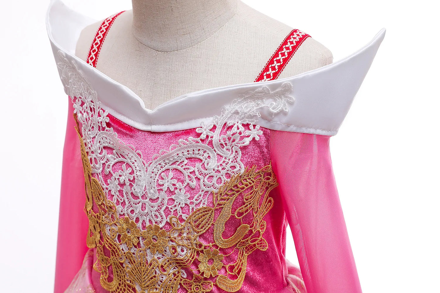 Shiny Toddler Little Girls Movie Princess Sleeping Beauty Aurora Birthday Party Cosplay Halloween Fancy Dress