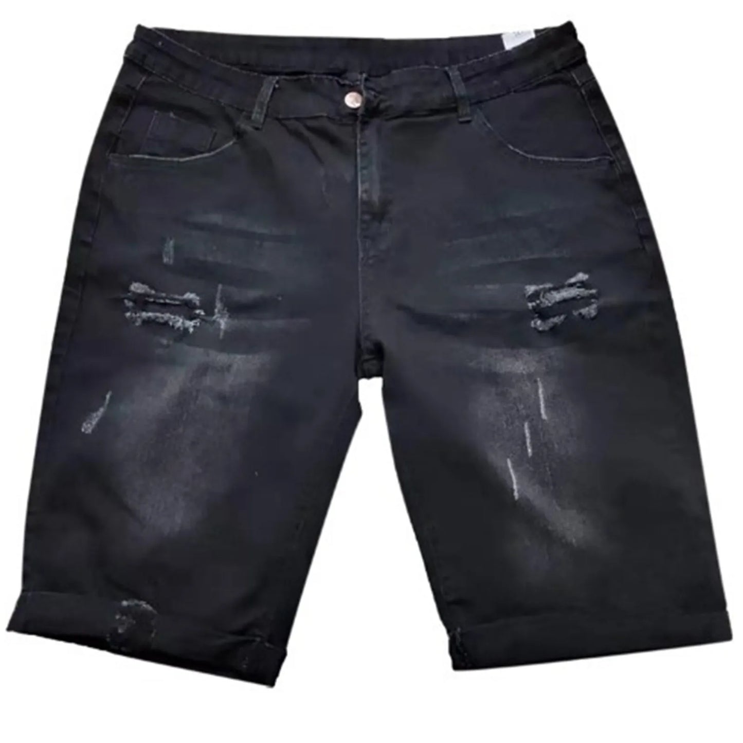 New Spring Summer Men's Denim Shorts Men's Clothing Beach Ripped Jeans Denim Cotton Short Casual Men Shorts