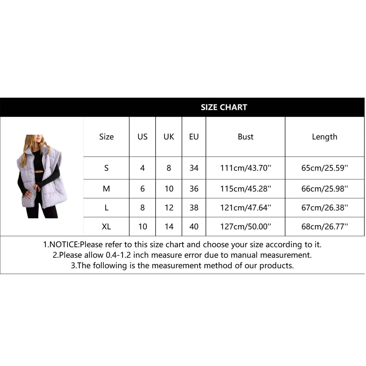 Winter Women Padded Coat Vest Zipper Thicken Warm Jacket Autumn Winter Casual Cotton Down Vests Zipper Puffer Jackets Waistcoat