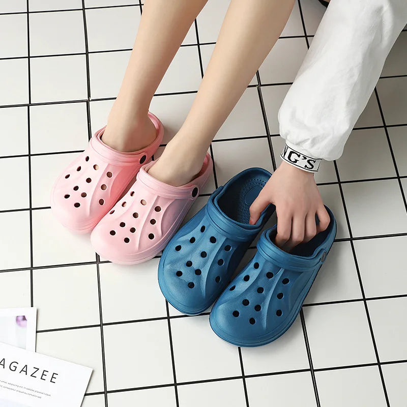 Soft-soled Women Sandals Summer Clogs Ladies Beach Green Shoes EVA Lightweight Sandles Flat Unisex Colorful Shoe Sandalias
