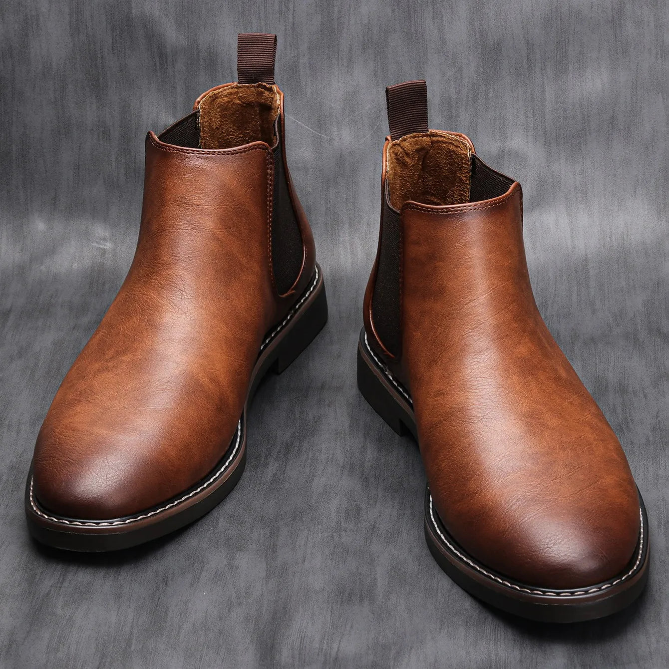 40~46 Men Chelsea Boots Brand Retro Comfortable Fashion Men Boots #KD5241