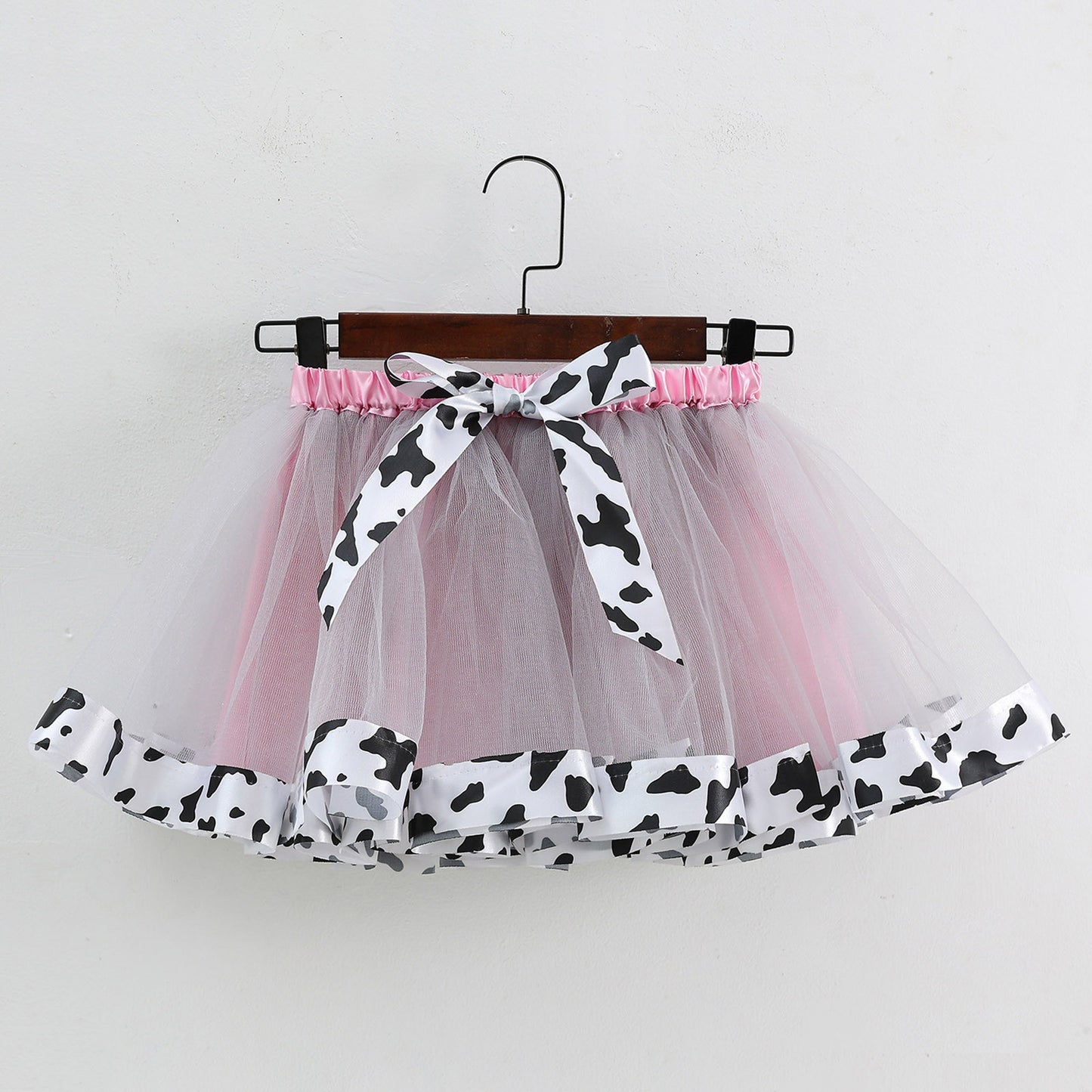 2-8Y Kids Girls Clothes Sets Girls Short Sleeved Letter Print T-shirt Top+Mesh Tutu Skirt Birthday Party Dance Performance Suits