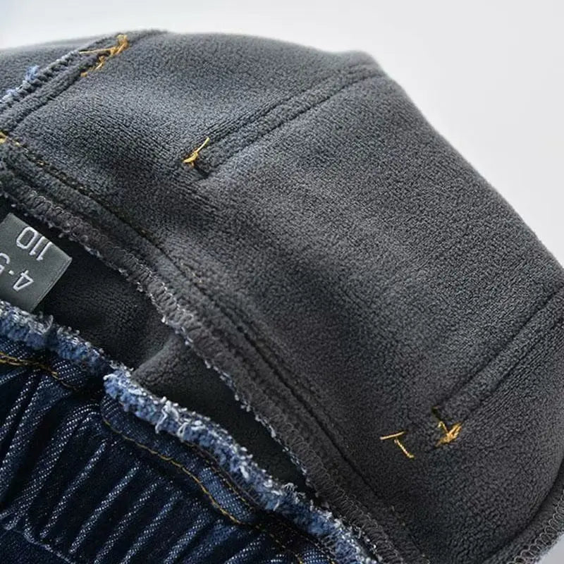 Velvet Winter Warm Pants Jeans for Girls Boys Fall Trousers Outerwear Clothes Teenagers Kids Children's Clothing Boy Jeans