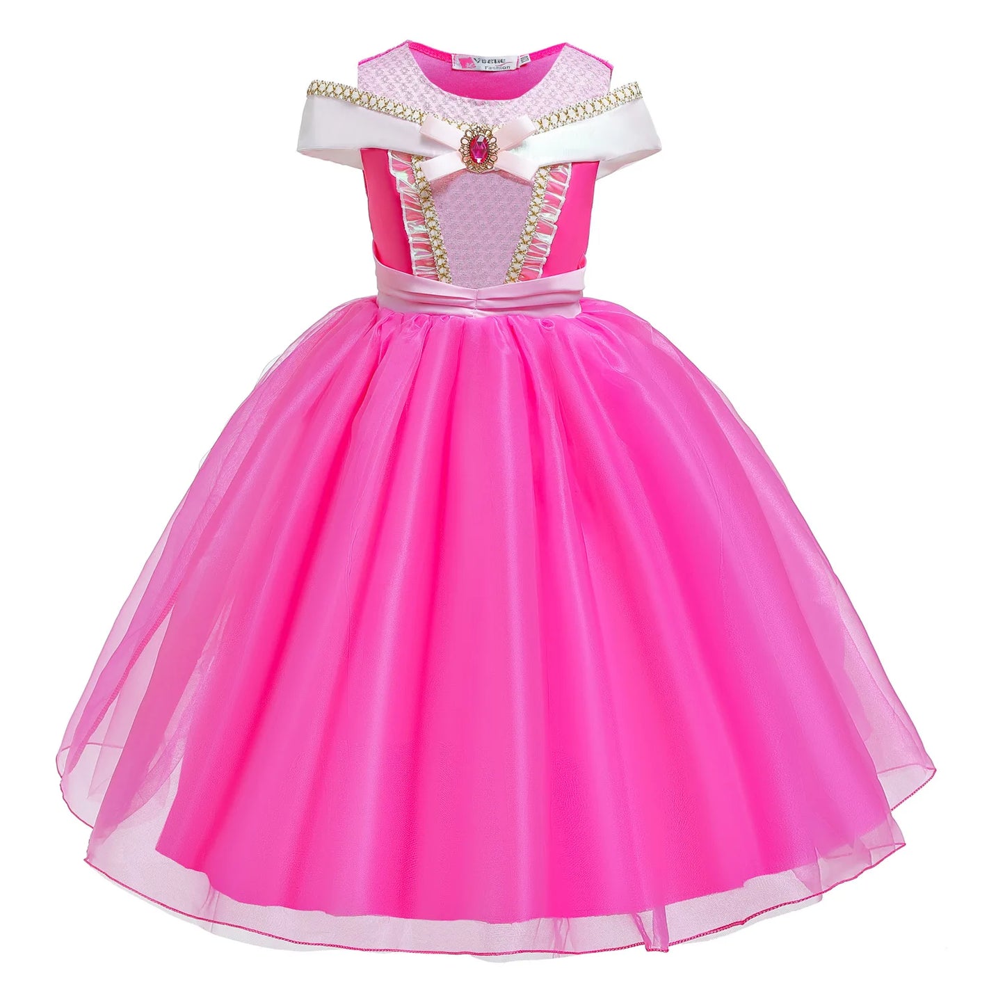 Shiny Toddler Little Girls Movie Princess Sleeping Beauty Aurora Birthday Party Cosplay Halloween Fancy Dress
