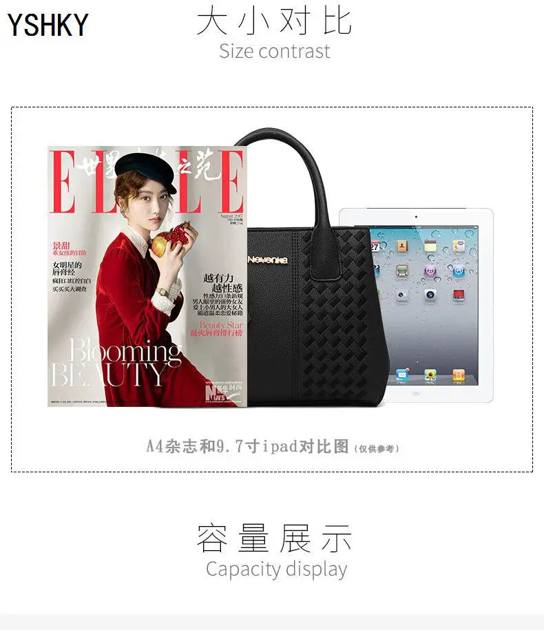 New Woman shoulder bag Large capacity Handbag for Women 2025 Crossbody bag pattern PU Portable bucket bag ladies messenger bags