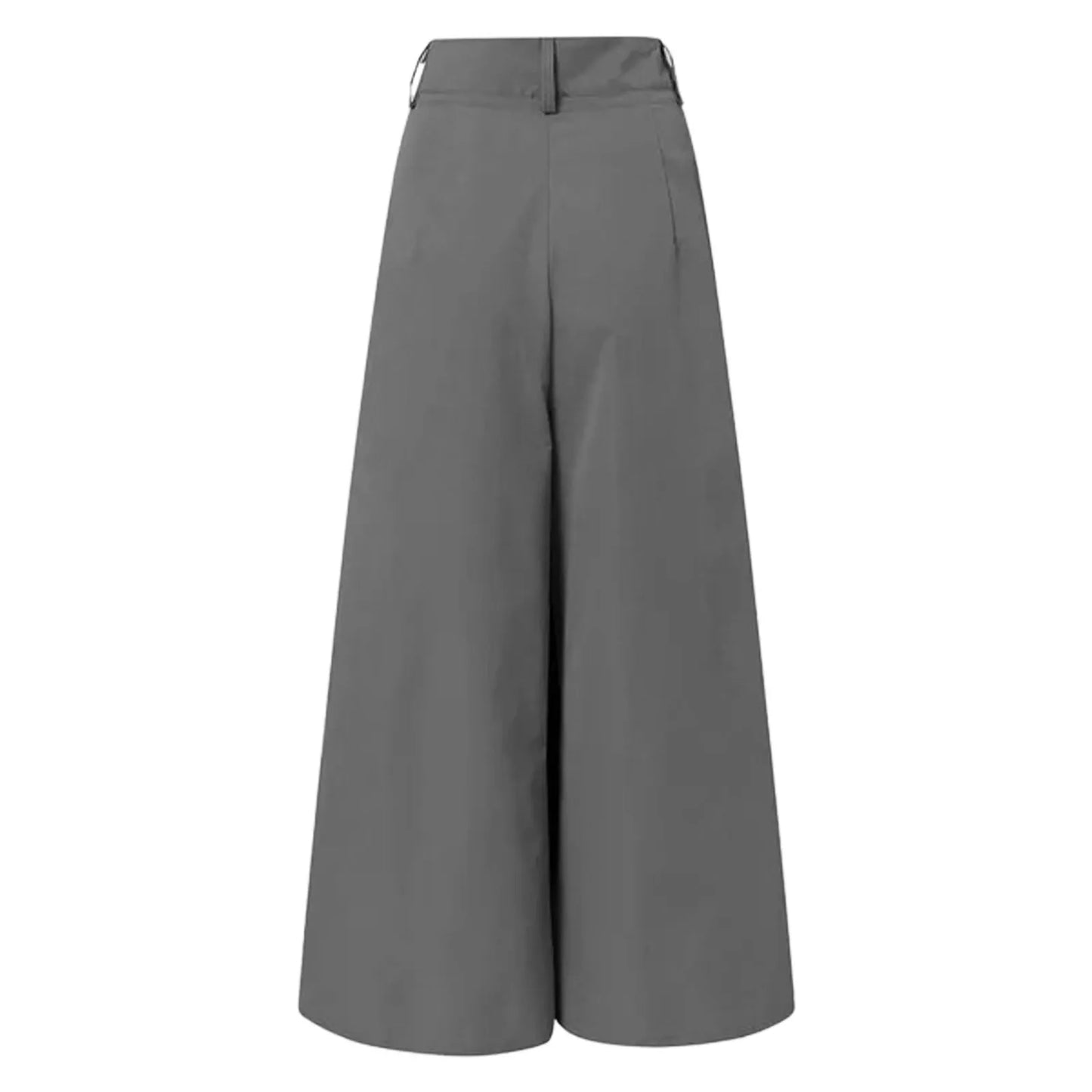 Flared Palazzo Pants For Women Cropped Cotton Linen Comfy Baggy Pants With Pockets Fashion Elegant Party High Waist Trousers