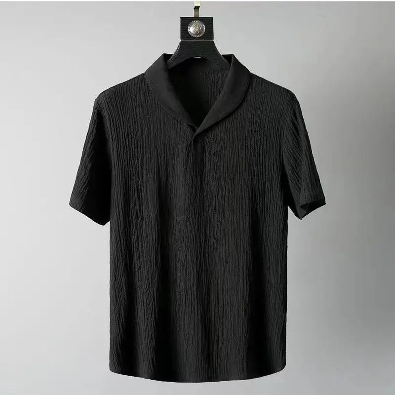 Fashion For men shirt/short sleeve shirts men's sets High quality shirts male Two Piece size M-4XL