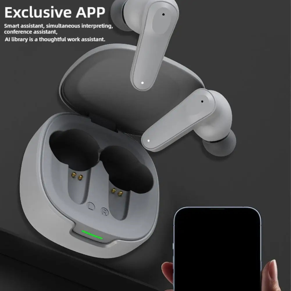 Translation Earphones Speech Sync Translation Bluetooth Meeting Earphones Multi Sport Language Business Earphones Ai Wirele G7w0