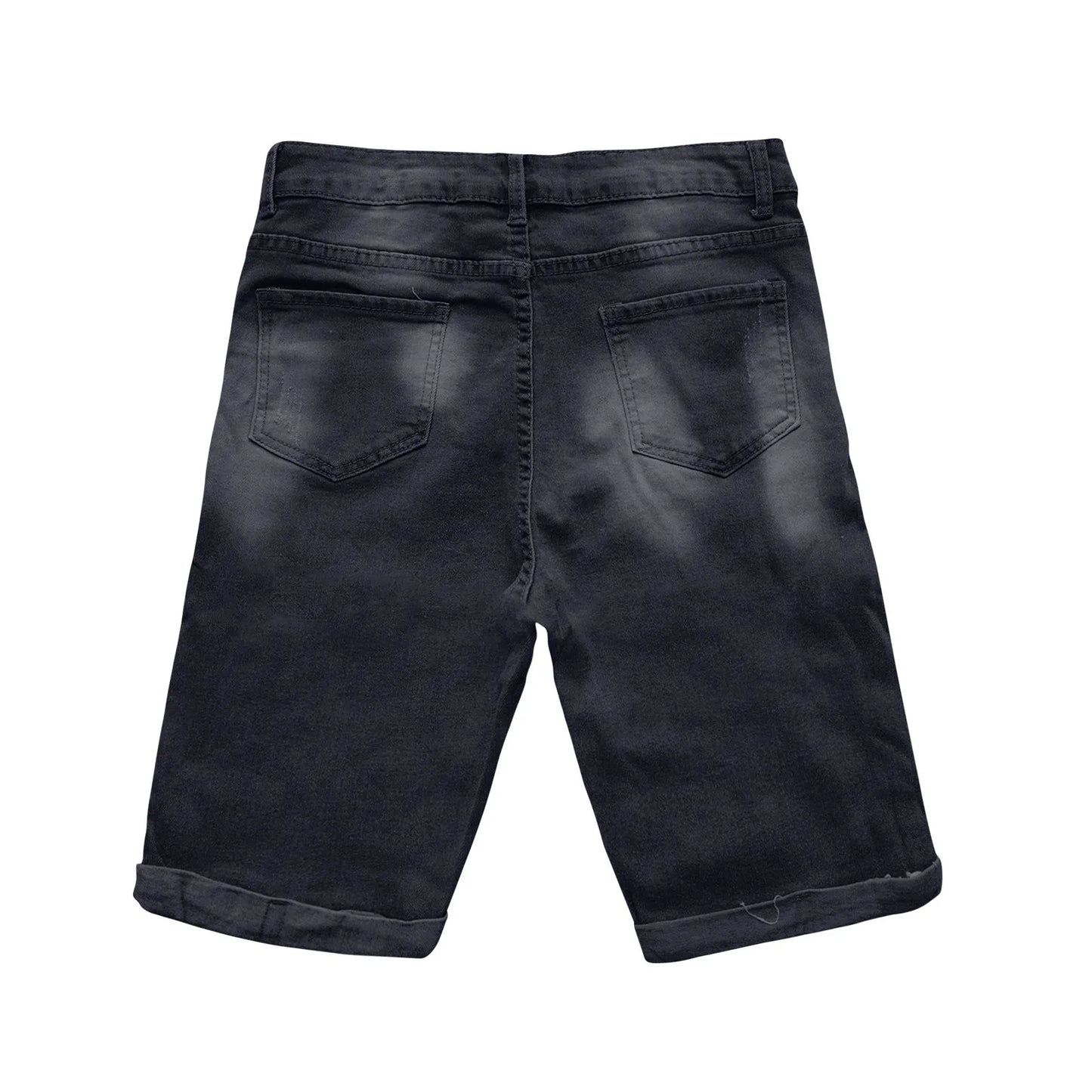 New Spring Summer Men's Denim Shorts Men's Clothing Beach Ripped Jeans Denim Cotton Short Casual Men Shorts