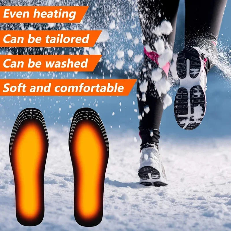 1Pair USB Heating Shoes Insole Quality Winter Warm Insoles for Feet Men Women Electrically Heated Shoe Sole Non Slip Shoe Pads