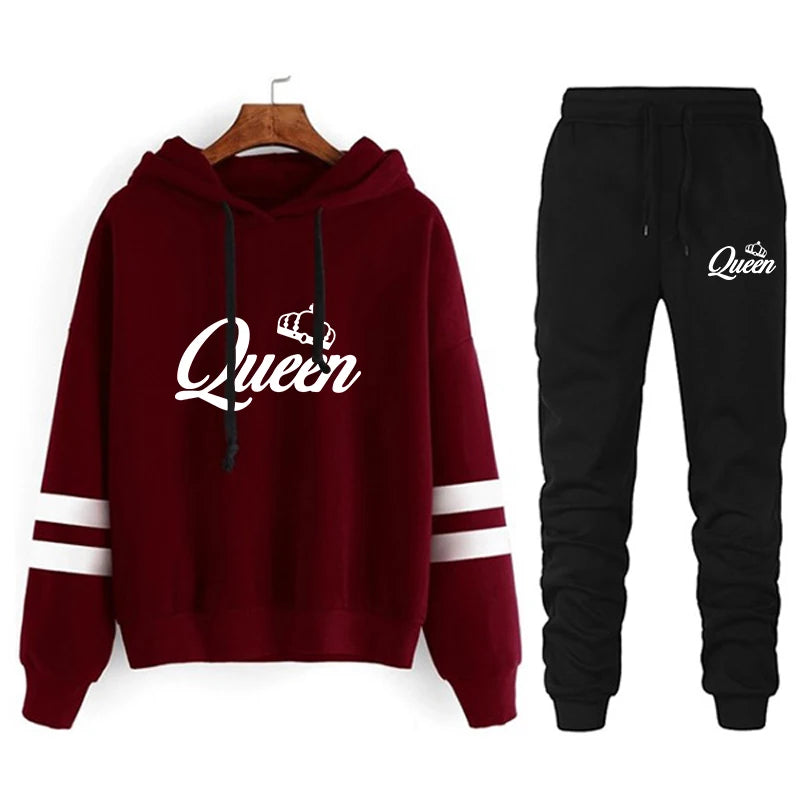 Hot Sales Women's Sweatshirts Casual Tracksuit Hoodies 2024 Fashion Printing Outdoors Daily Stripe Pullovers Jogging Sweat Pants