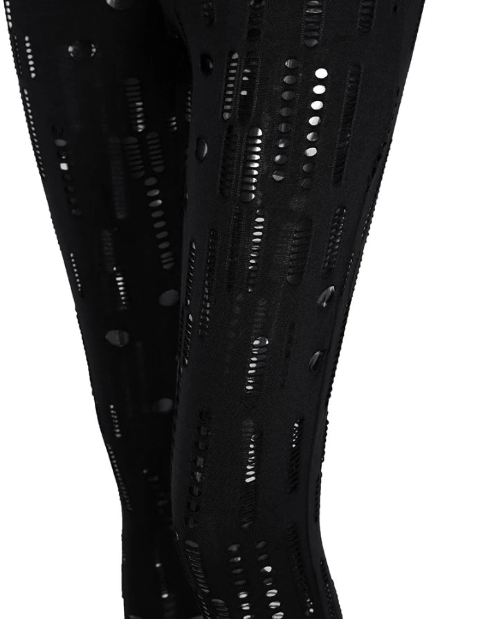 Autumn Fashion Women's Long Sleeve Jumpsuit with Tribal Pattern and Mesh Patch European and American Style for Ladies