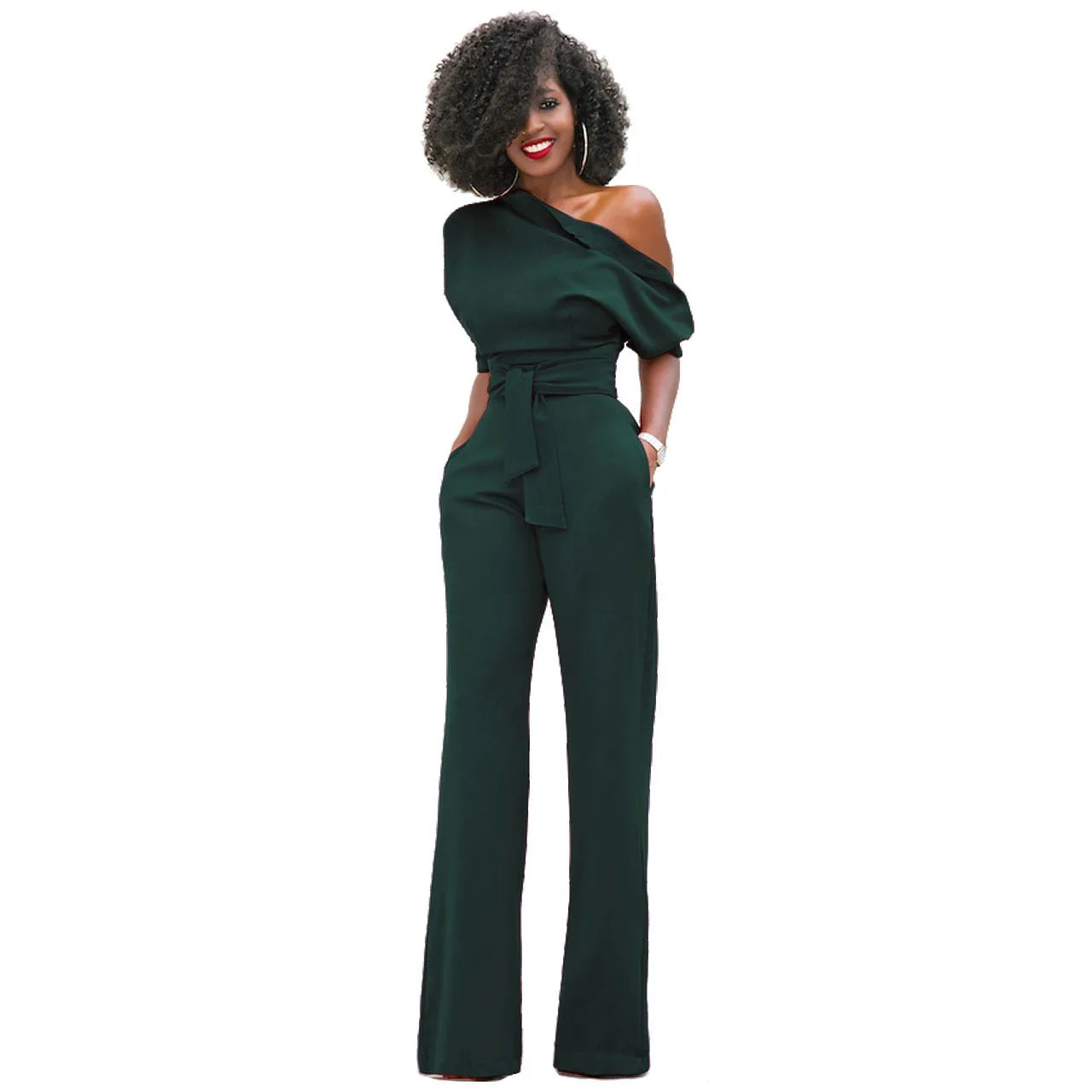 Elegant Jumpsuits for Women Yellow Wedding Suit Evening Loose Pants Belt Sexy Charming Playsuits Bodysuit Overalls 2022