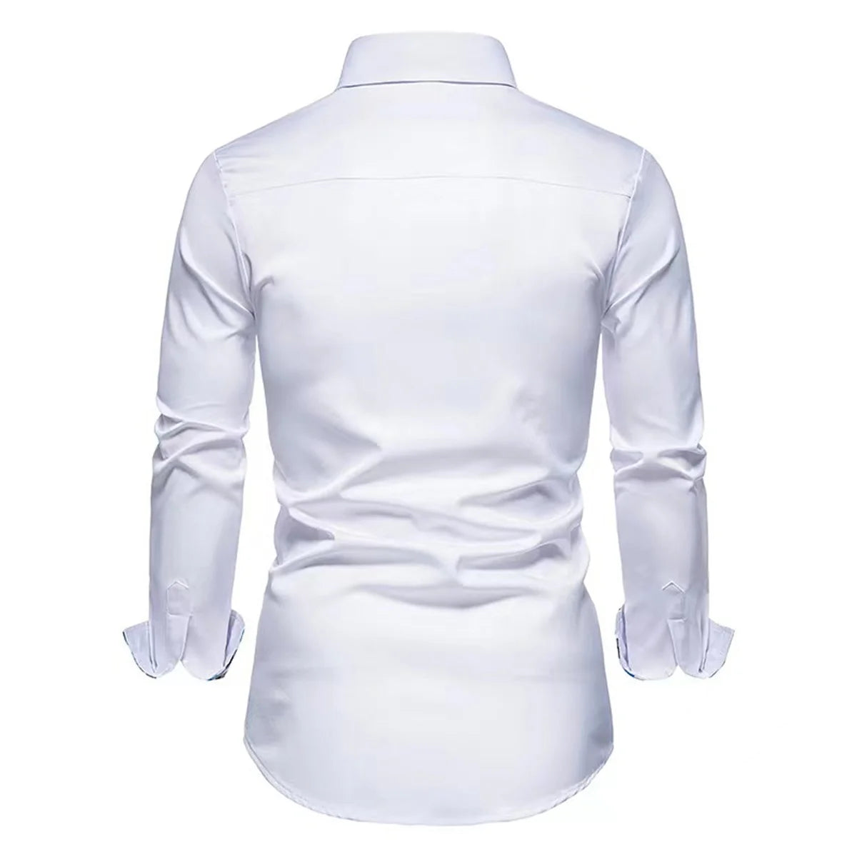 Men's High-Quality Business Office Polo Top Short Sleeve Solid Color Spliced Shirt for Outdoor Street Leisure