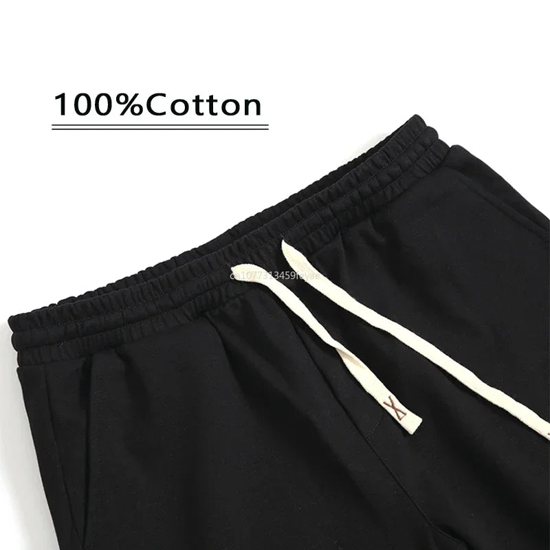 Summer Tshirt Set Men Plus Size Cotton Tracksuit Outfits Man Sportswear Streetswear Trend 2 Piece Sets