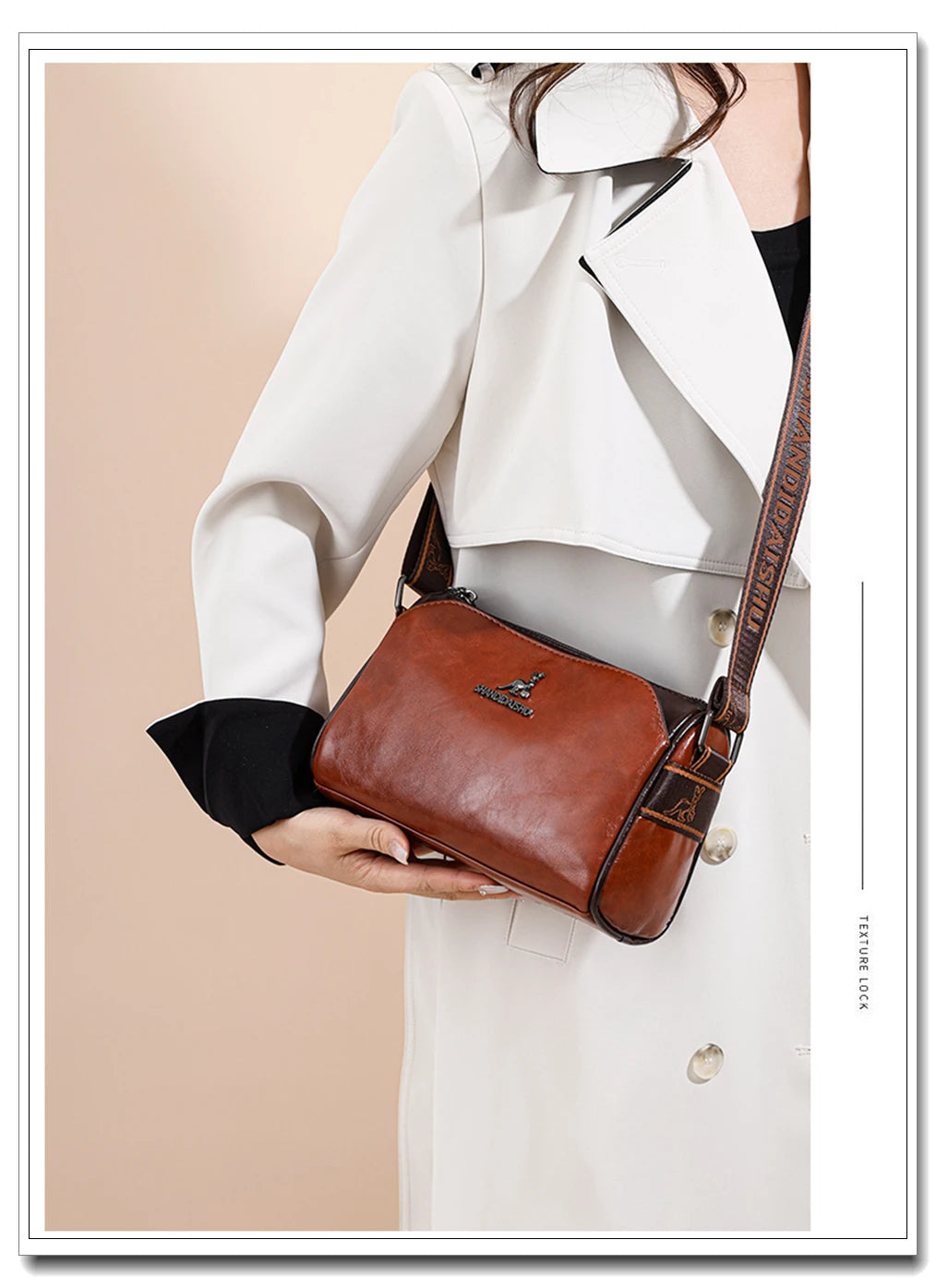 New Fashion Women's Genuine Leather Shoulder Bag Luxury Designer Handbag Brand Crossbody Bolsas For Girl Bags Messenger Bags Sac