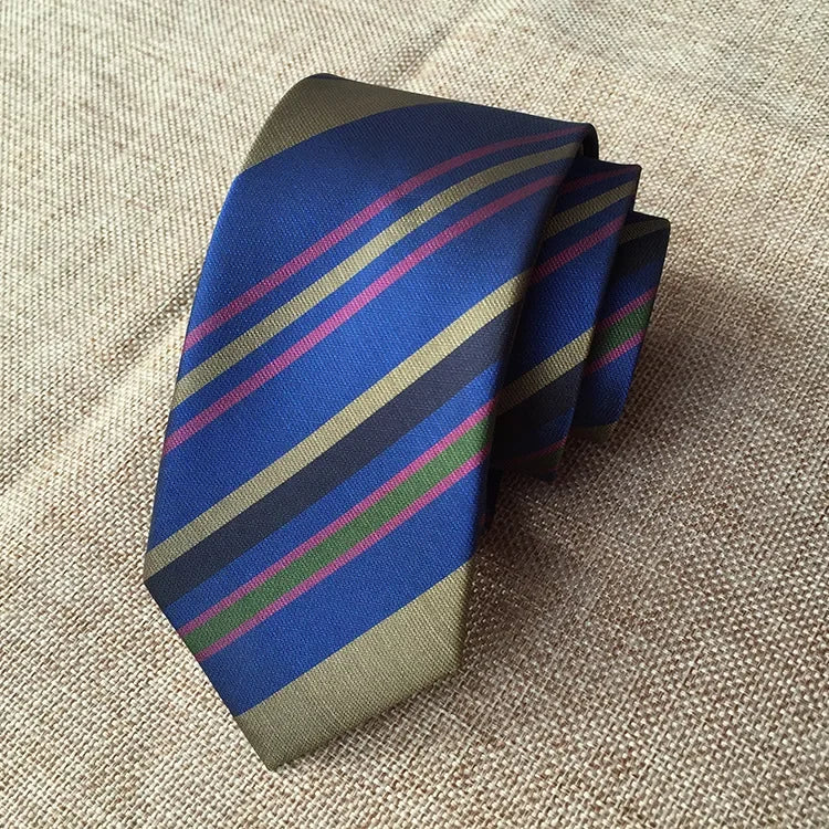Mans 6cm Skinny Ties Striped Plaid Neckties Fashion Tie Jacquard Classics Business Mens Wedding Party Dress Woven Slim Tie
