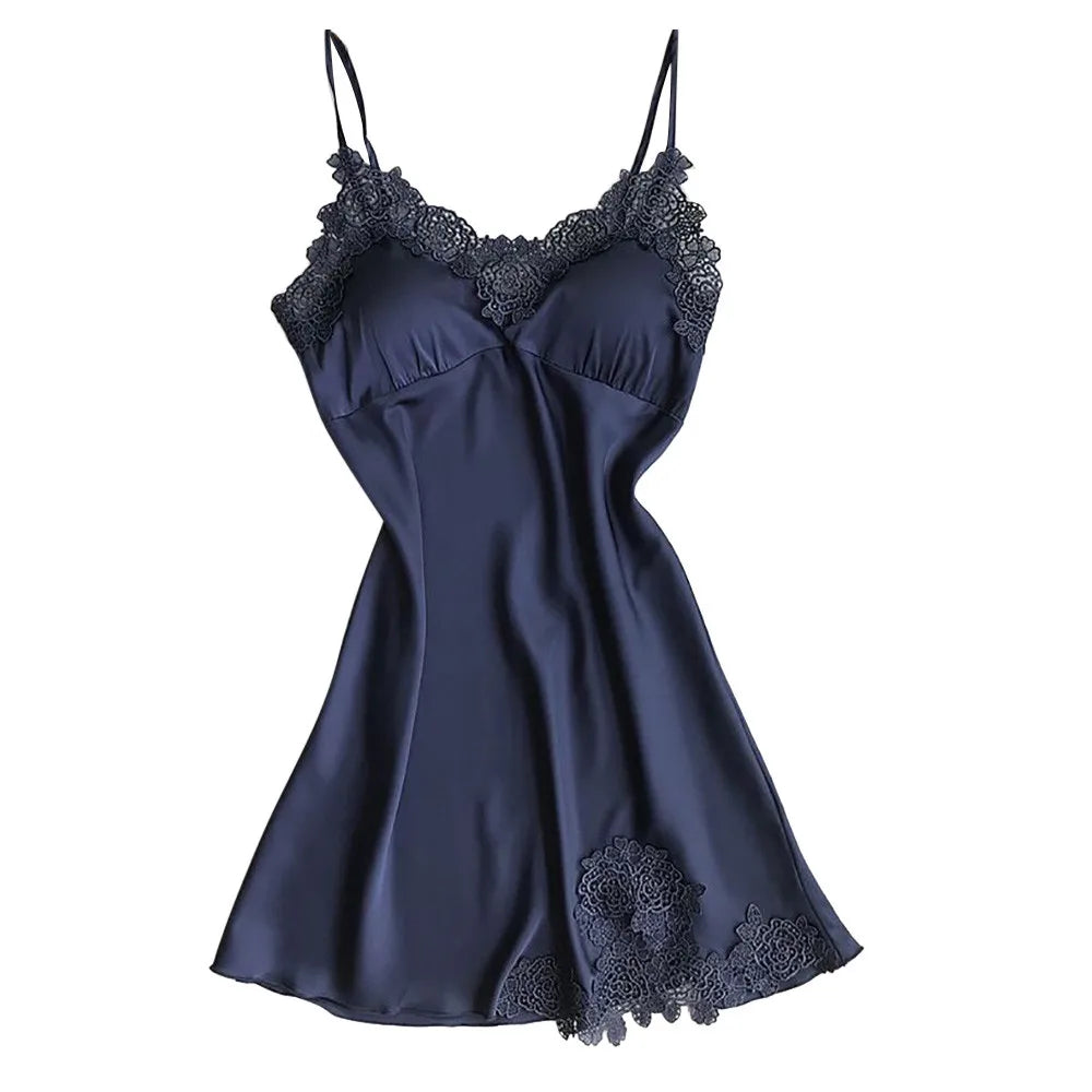 Sexy Lingerie Push up Underwear Lace Dress Robe Women Sleepwear Nightwear Pad Lingerie Sexy Garter Slip L