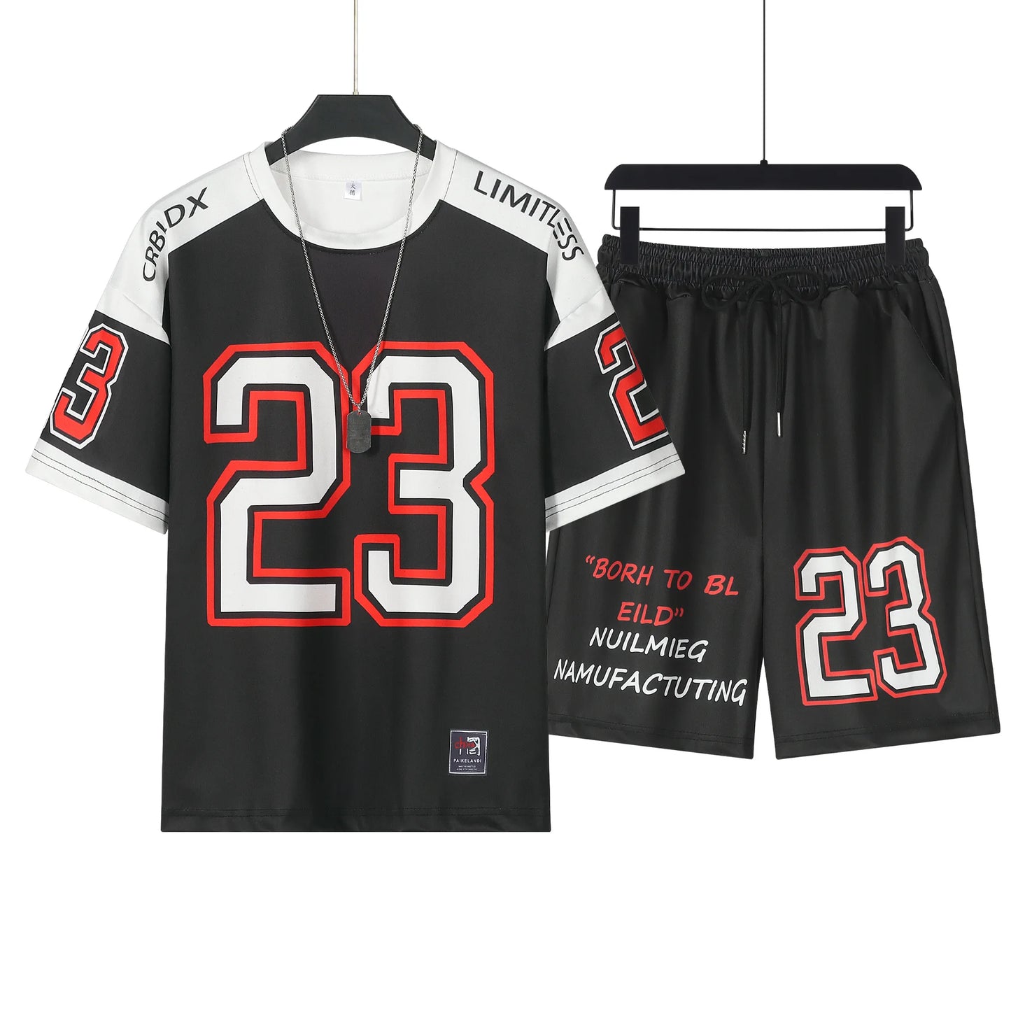 Lounge wear Men's Sports Suit High Quality Breathable Basketball T-shirts and Shorts Two Piece Set 23 Jersey Set Men Clothes 2024 New