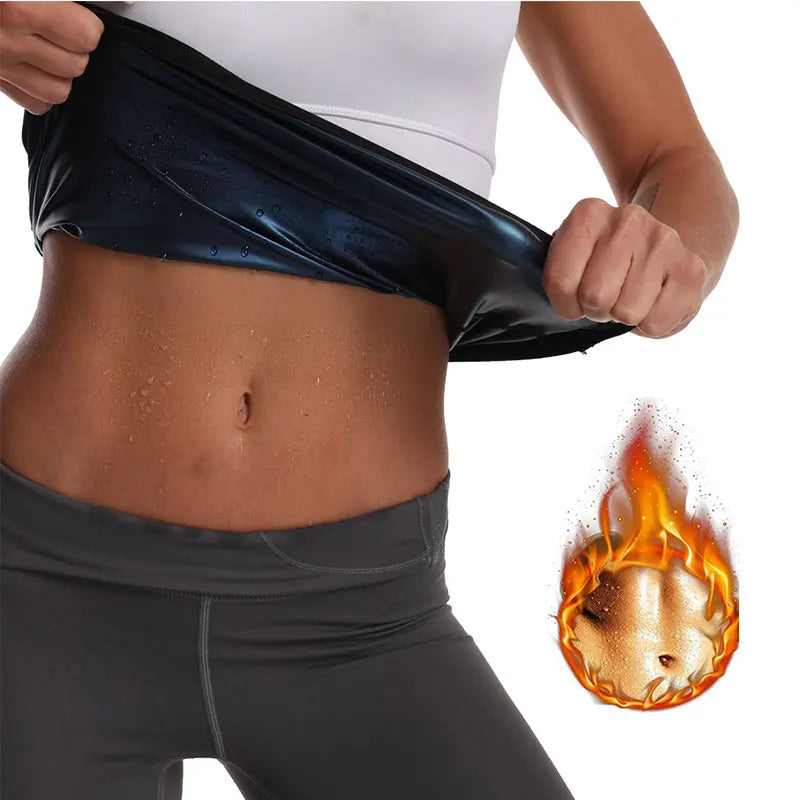 Thermal Sweat Belt Waist Trimmer Sauna Waist Belt Slimming Trainer for Workout Tummy Control Belly Wrap for Weight Loss