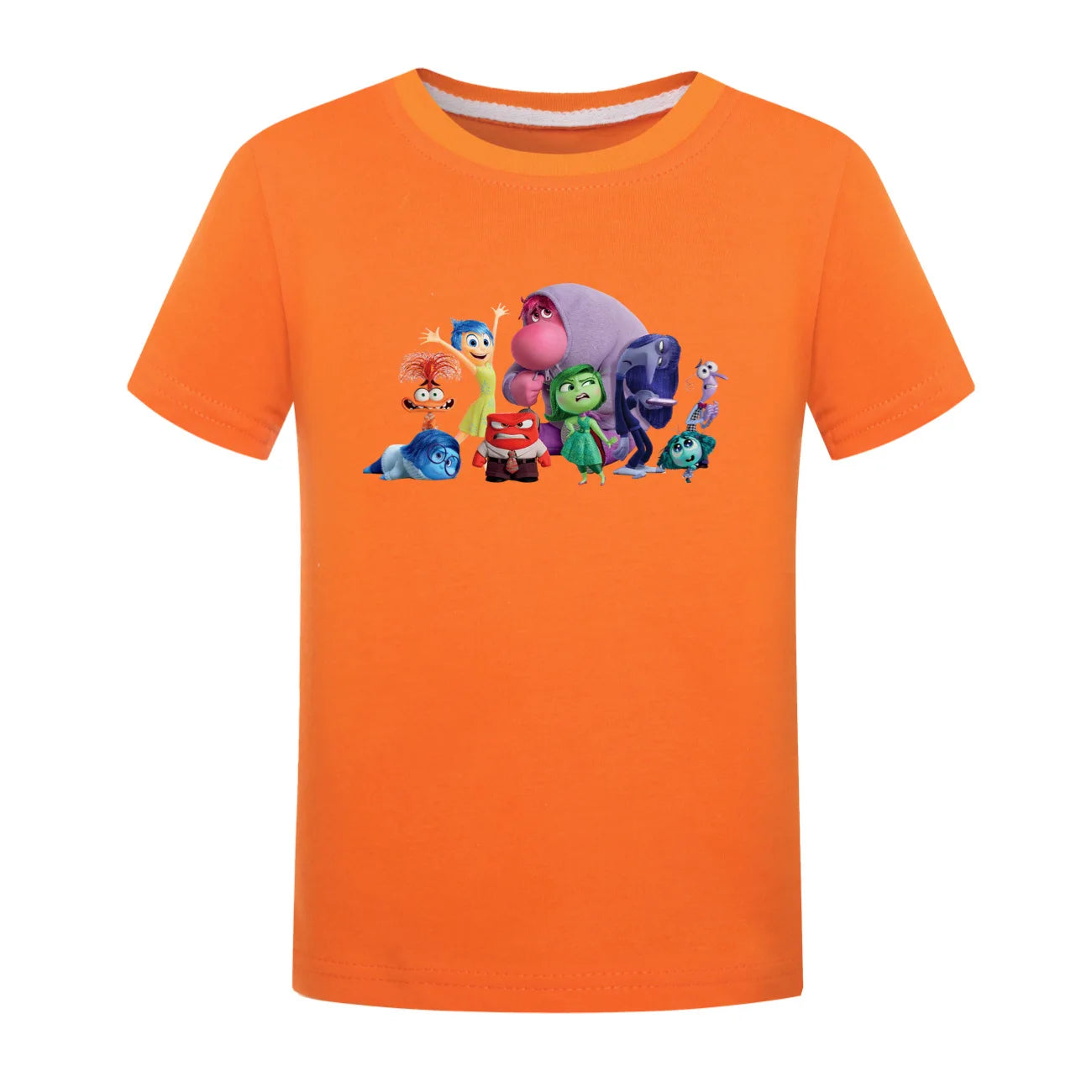 Summer Children's T-Shirt Inside Out 2 Game Theme Short Sleeve Kids Clothing for Boys and Girls Joy and Sadness Design
