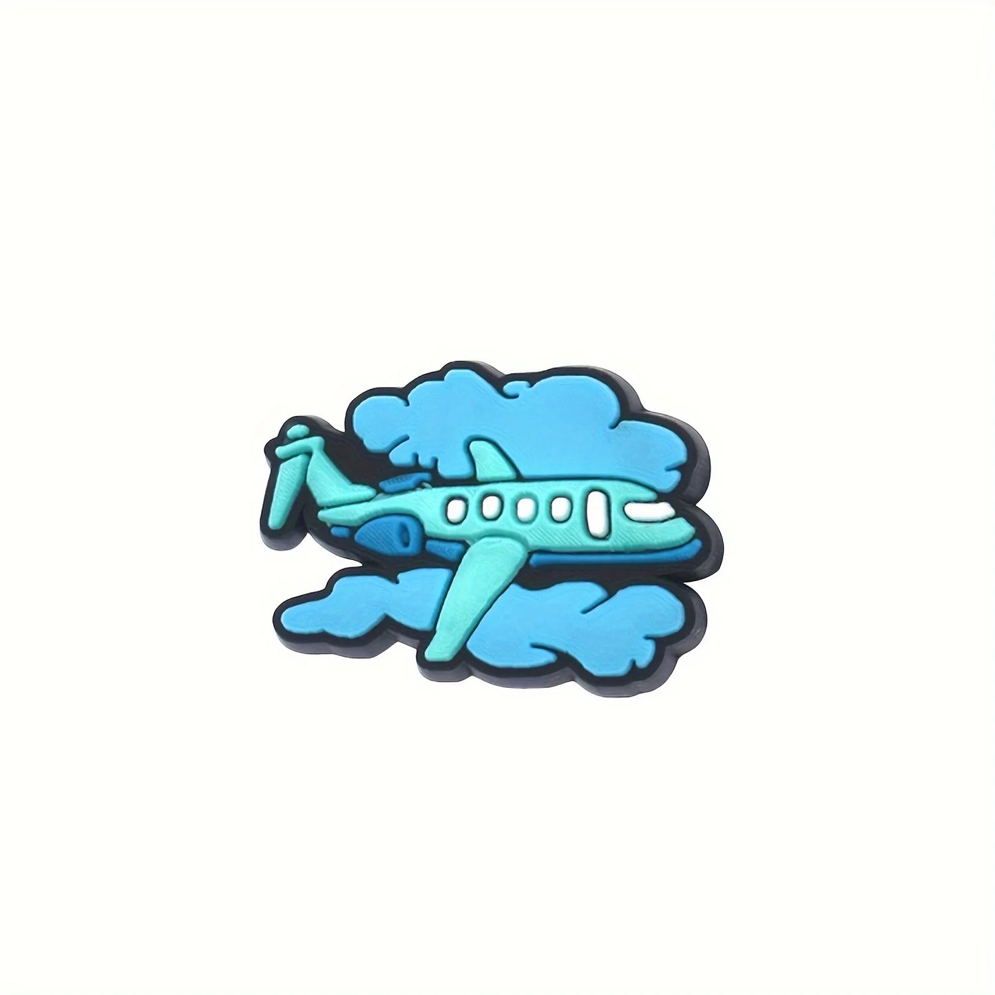 16pcs Crocs Charms Airplane Designs Replacement Ornaments Fun Foam Slipper Accessories for Clog Shoes