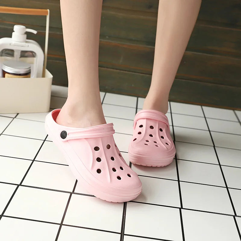 Soft-soled Women Sandals Summer Clogs Ladies Beach Green Shoes EVA Lightweight Sandles Flat Unisex Colorful Shoe Sandalias