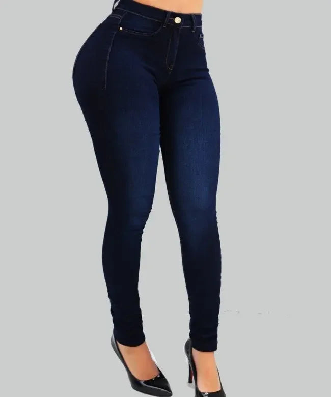 Slim Skinny Denim Pants Pockets Streetwear Trend High Waist Pencil Jeans Women Sexy Streetwear Stretch Shaping Jeans Trousers