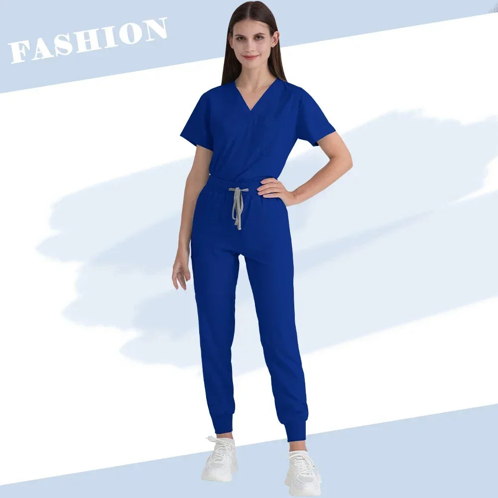 Medical Scrubs Uniform Women Scrub Sets Nursing Surgery, Dental Clinic or Beauty Salon Workwear