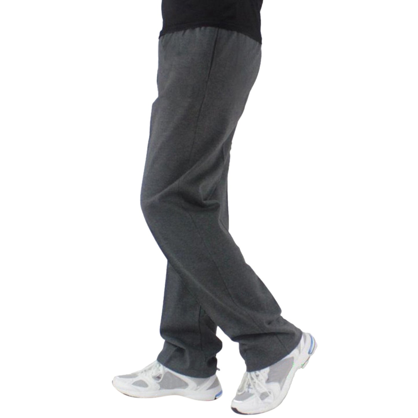 Men's Solid Color Sweatpants Casual Straight Pants Trendy Youth Warm Loose Baggy Elastic All-Match Trousers