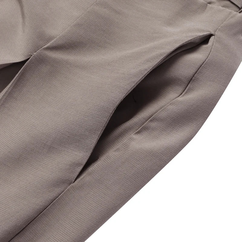 Elegant High Waist Solid Work Trousers ZANZEA Fashion Summer Women Loose Wide Leg Pants Palazzo Oversized Bow Tie Long Pantalon