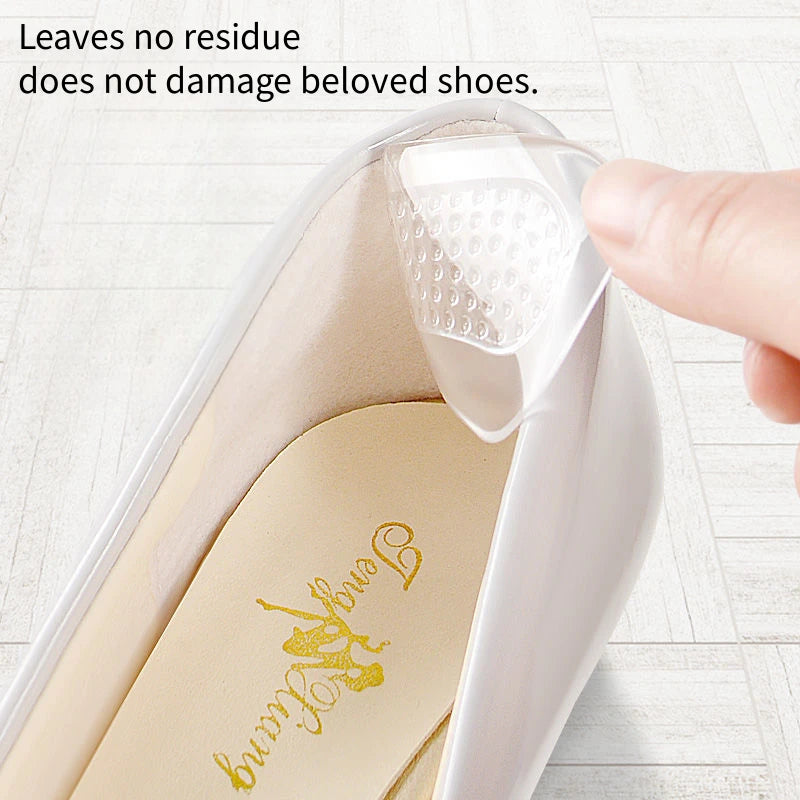 Quality Silicone Heel Protectors Womens Shoes Heel Cushion Foot Care Products Shoe Pads for High Heels Adjustable Size Insoles