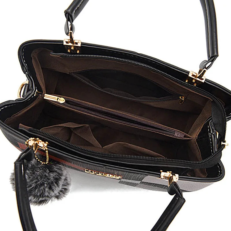 Luxury Designer PU Leather Casual Crossbody Bag for Women Ladies Large Capacity Travel Shoulder Handbag