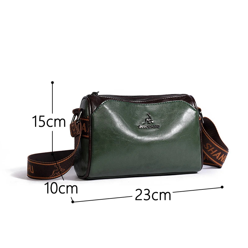 New Fashion Women's Genuine Leather Shoulder Bag Luxury Designer Handbag Brand Crossbody Bolsas For Girl Bags Messenger Bags Sac
