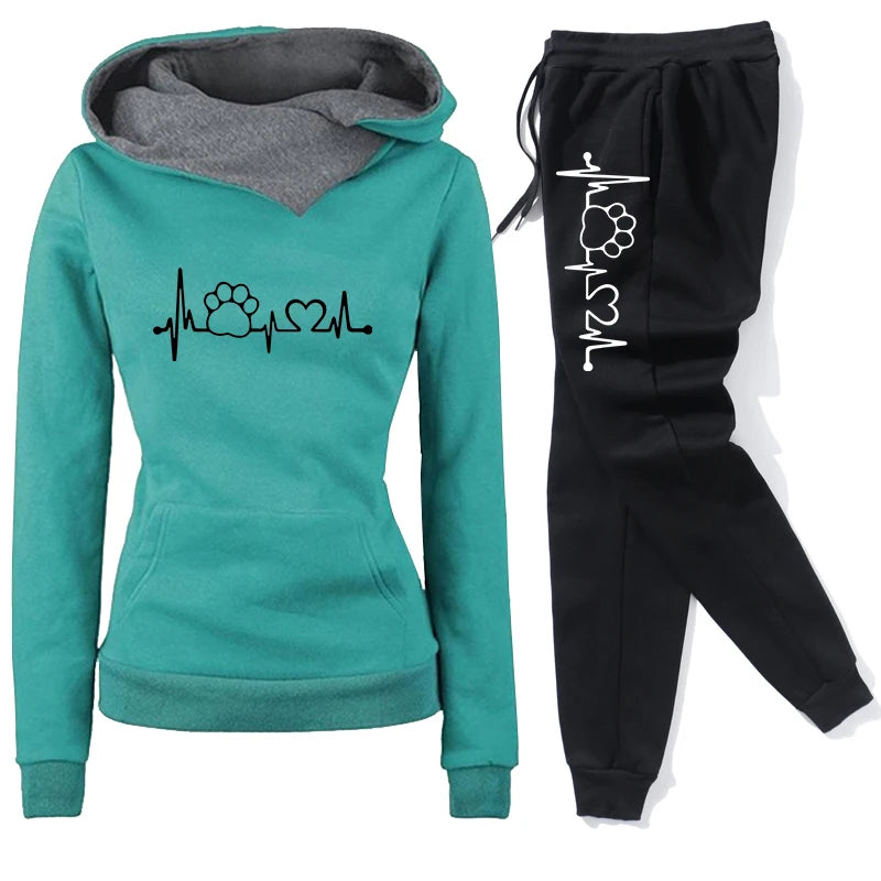 Casual Women's Suit Hot Sales Full Sets Daily Printing Sports Comfortable Gym Fashion High-quality 2024 Jogging Hoodies Outdoors