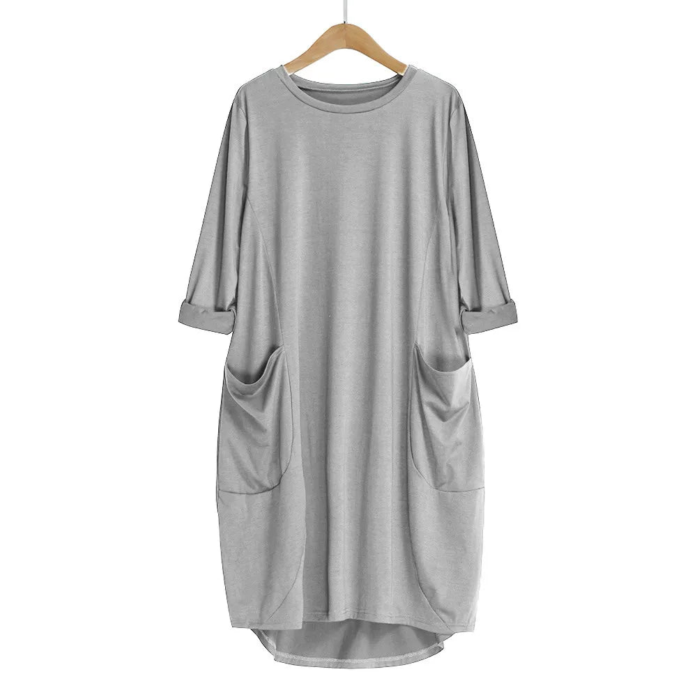 Spring Autumn Long Sleeve Casual Loose Dress Maternity Clothes for Pregnant Women Vestidos Gravidas Lady Dress Pregnancy Dresses